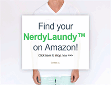 Tablet Screenshot of nerdylaundry.com